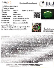 4.66/CT Natural Panna Stone with Govt. Lab Certified (3441)